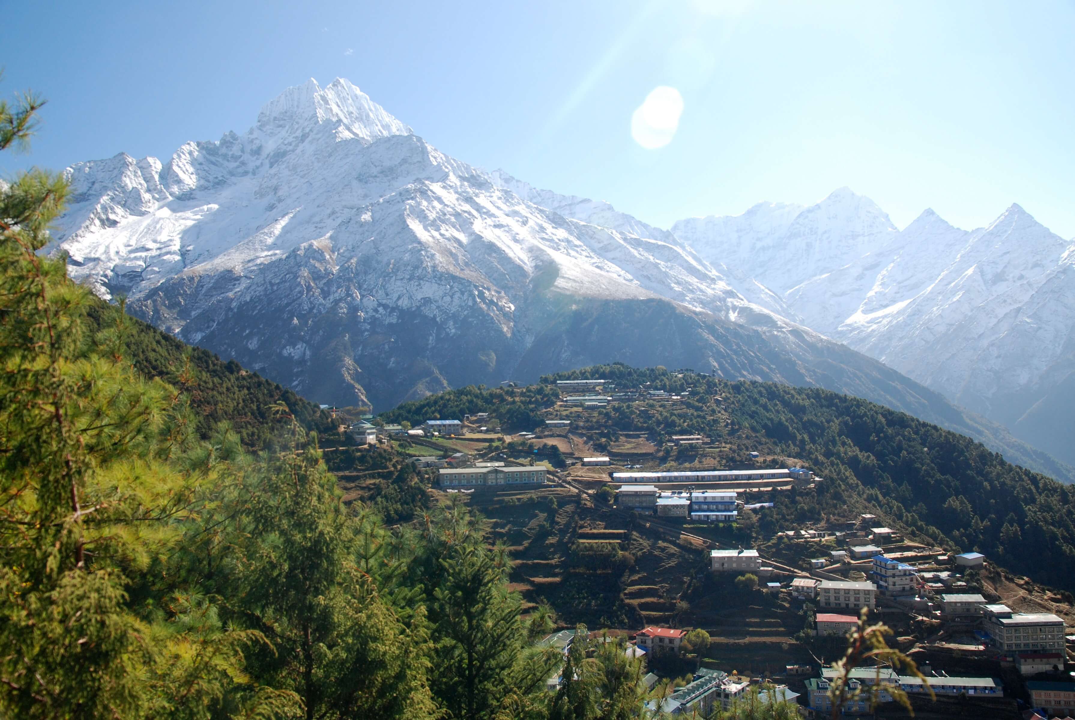 Namche Bazar during morning